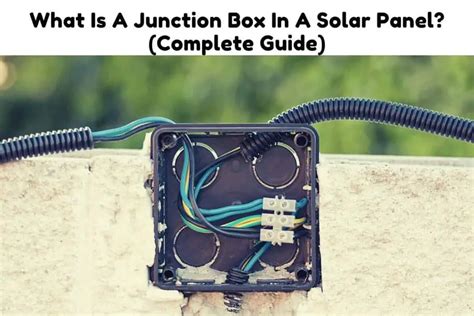 does a solar panel junction box also monitor work|solar panel junction box wiring.